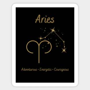 Astrology Collection - Aries (Symbol & Constellation) Sticker